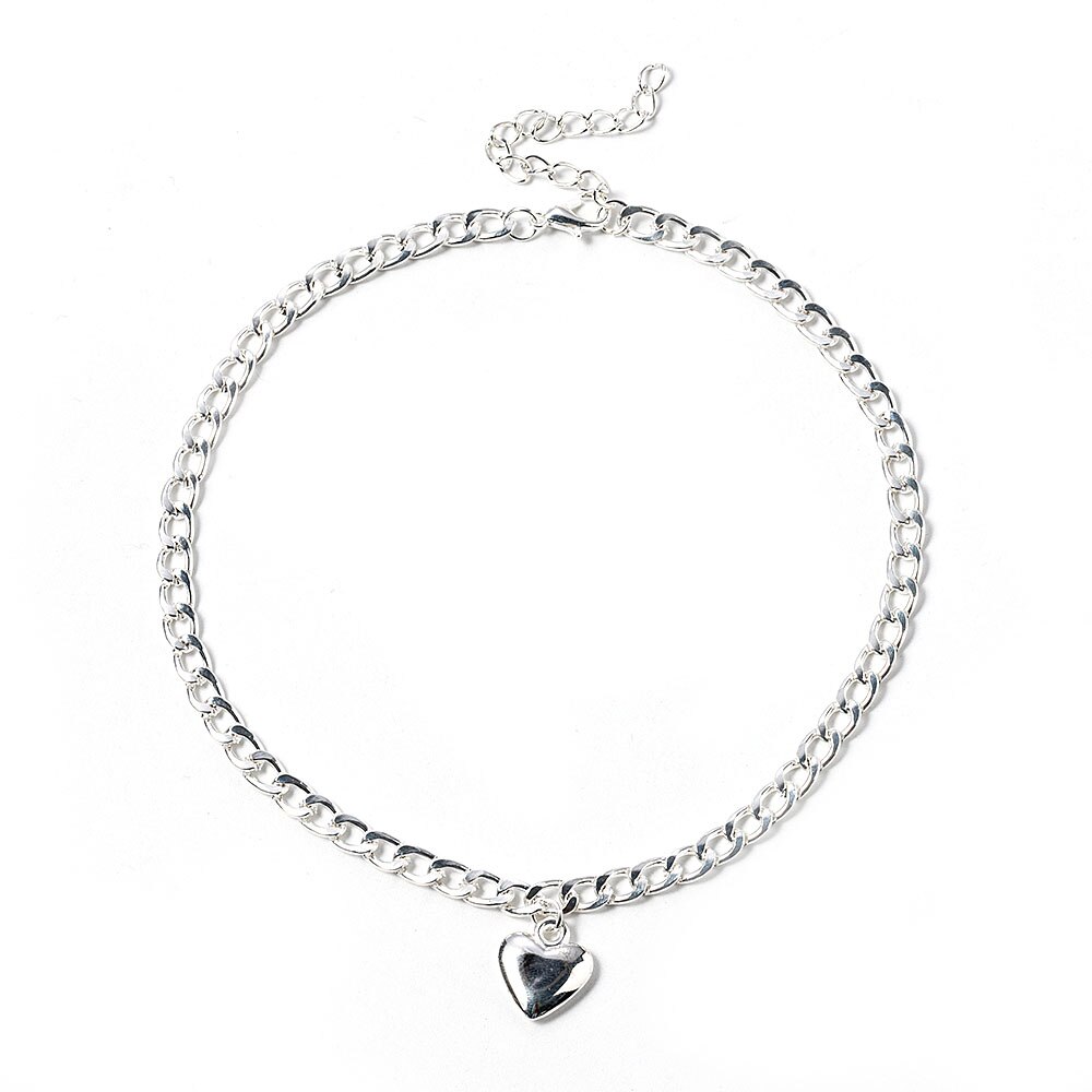 Amore Cuore Della Boemia Della Collana Del Choker per Le Donne di Colore Oro Argento Clavicola Catena di Moda Femminile Chocker Della Collana di Fascino Dei Monili Nuovo: AG665