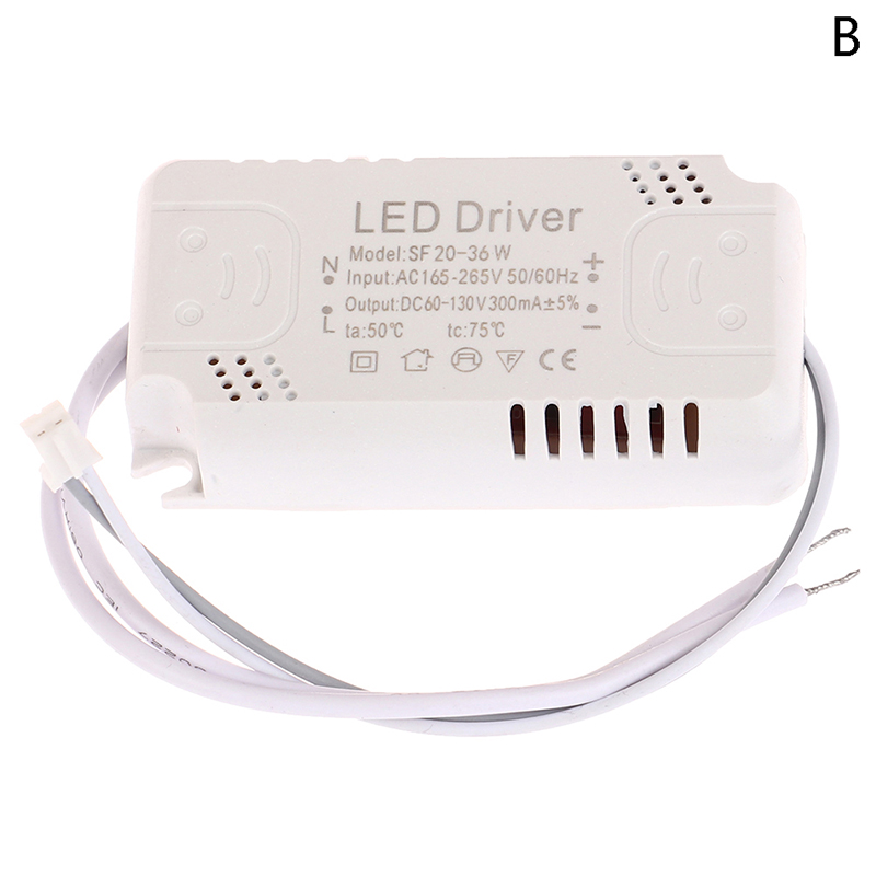 Carte de Pilote LED, 300mA, 8-24W, 20-36W, 30-50W, 36-60W, 50-70W, 60-80W, Éclairage d'Unité d'Alimentation, 1 Pièce: GRIS