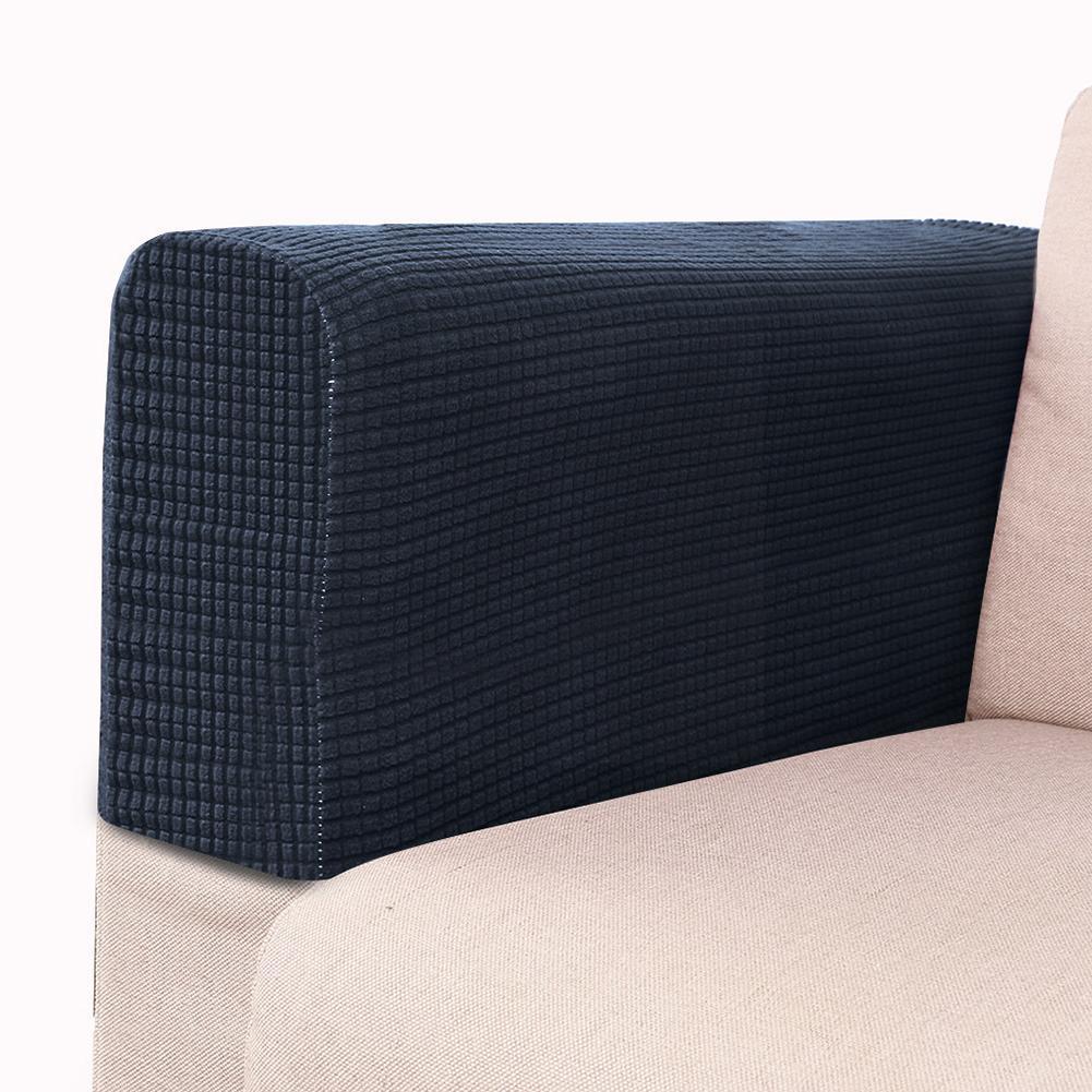 Afneembare En Wasbaar Bank Armsteun Elastische Beschermende Armsteun Armsteun Cover Sofa Polar Cover Cover Elastische Fleece C2h2