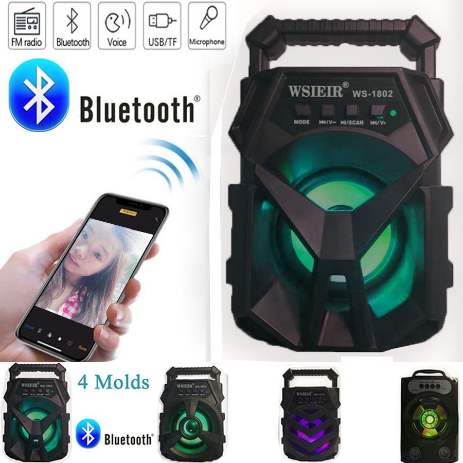 Draadloze Luidspreker Bluetooth Speaker Mini Draagbare Draadloze Bluetooth Speaker Stereo Speakerphone Ondersteuning Radio Muziek/TF Card