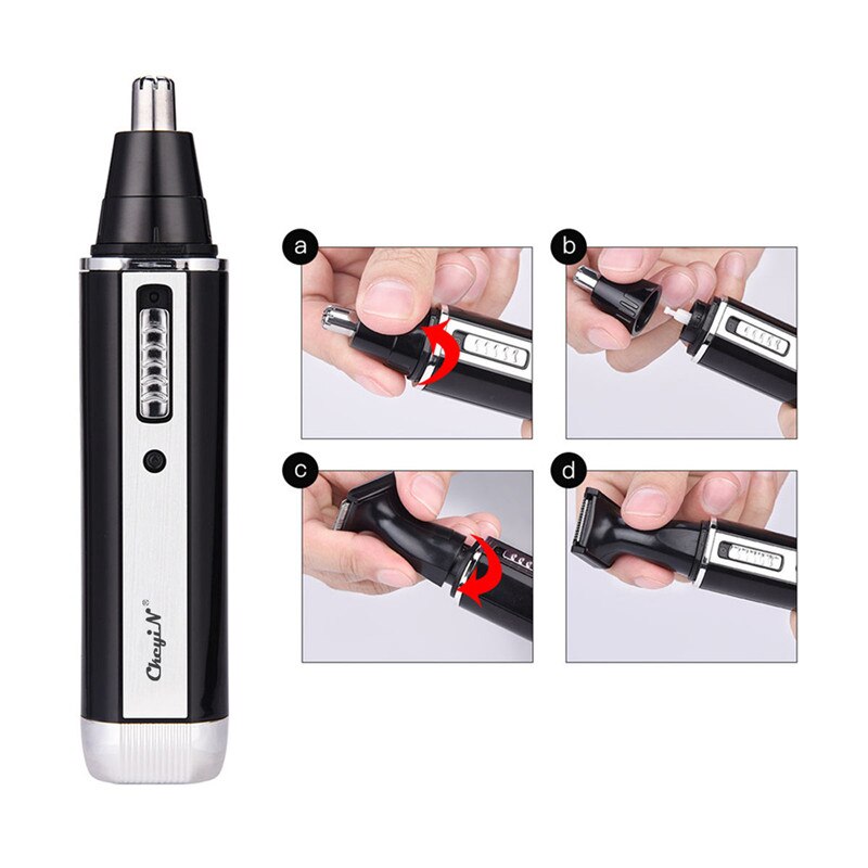 4 In 1 Professionele Elektrische Oplaadbare Neus En Oorhaar Trimmer Scheerapparaat Tempel Cut Voor Mannen Persoonlijke Verzorging Gereedschap S36