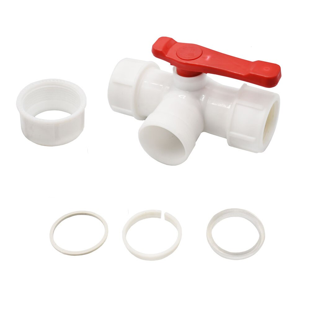 20/25/32/40/50/63mm PVC PE Water Tube Connector 3-Way Water Splitter Garden Tap Plumbing Plastic Quick Valve