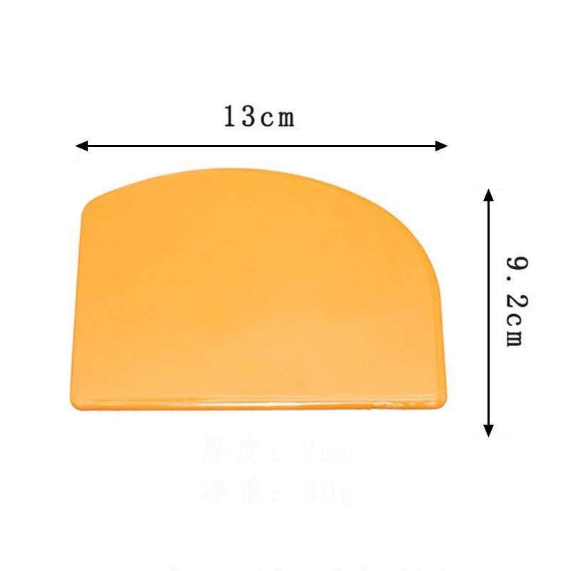 1Pcs Pastry Cutter Kitchen Accessories Multifunction DIY Baing Tool for Cake Orange Orange D/Fan Shape Dough Scraper: Fan shape