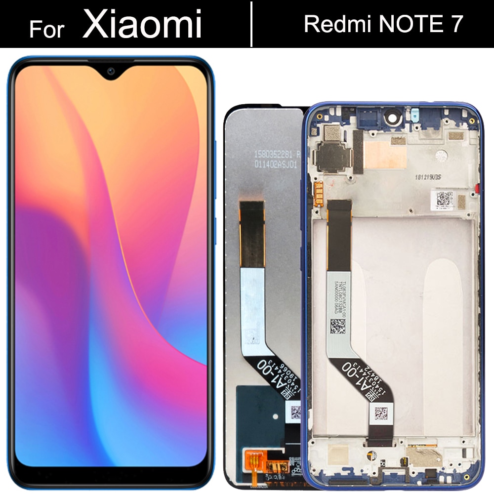 Novo para xiaomi redmi nota 7 display lcd tela de toque digitador assembléia redmi nota 7 display lcd toque peças reparo