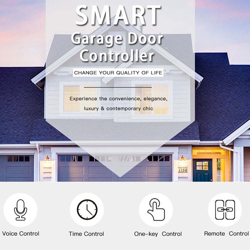 Smart Garage Door Controller Voice Control Notific... Grandado