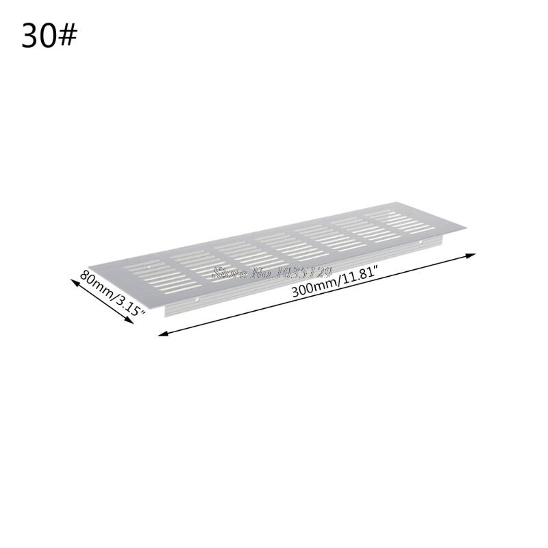 1pc aluminiumslegering lufthul perforeret plade ventilationsgitter: 30cm