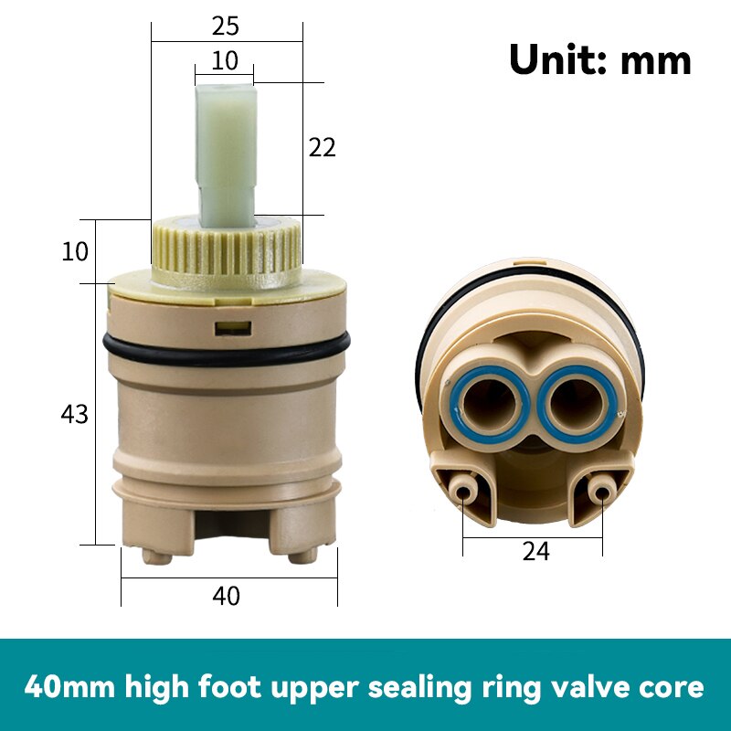 Faucet Valve Core Standard Ceramic Cartridge Replacement Parts for Faucet Valve Shower Valve Core Water Mixer Faucet Splitter: 12