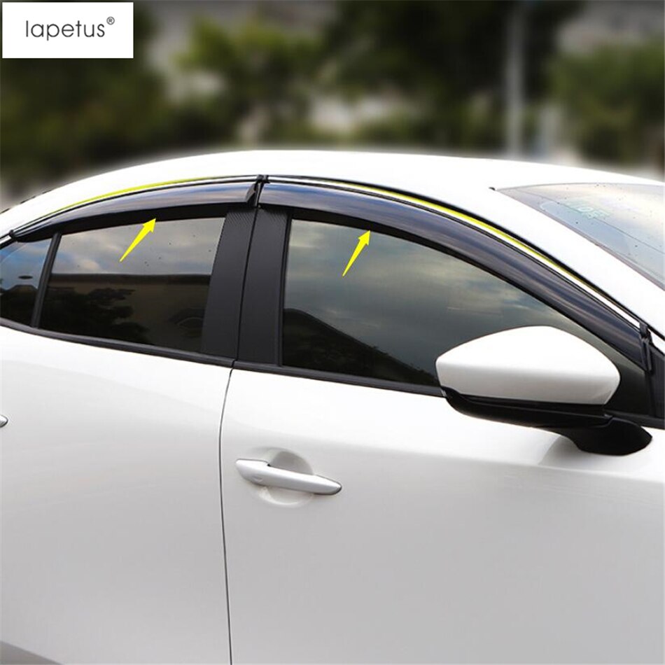 Lapetus Accessoires Voor Mazda 3 Sedan Window Visor Vent Shade Rain Zon Wind Guard Deflectors Luifels Schuilplaatsen kit