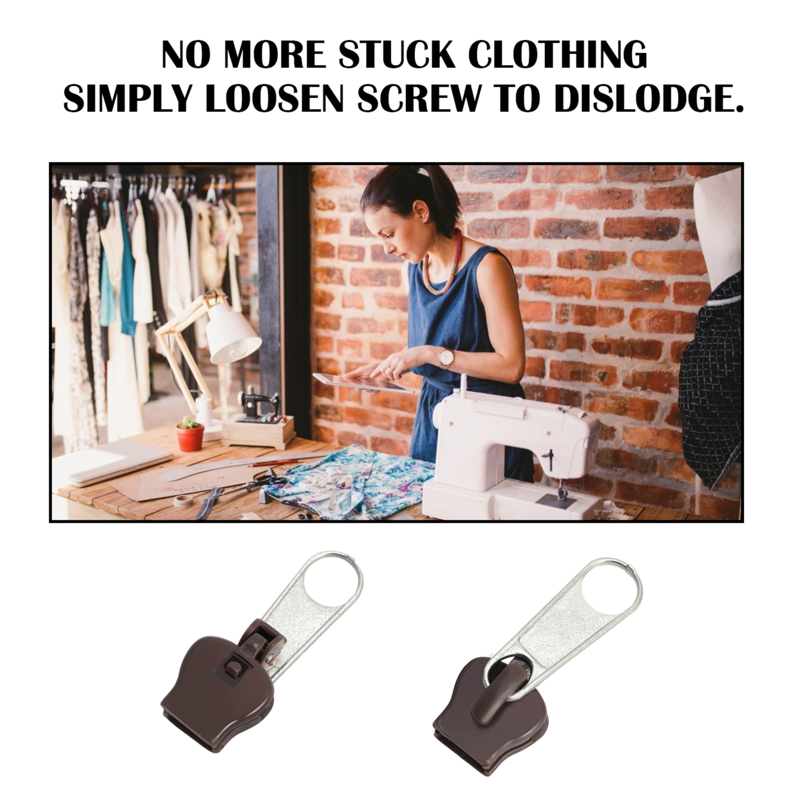 12/6Pcs Universal Instant Fix Zipper Repair Kit Replacement Zip Slider Teeth Rescue Zippers Sewing Clothes