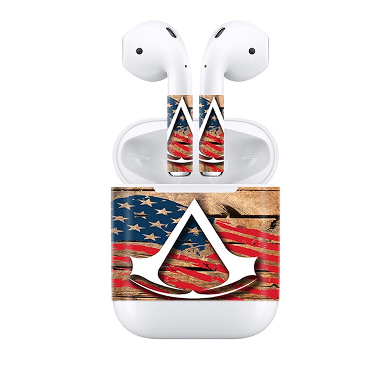 Custom Skin Sticker for Apple AirPods for Earphone Headset Vinyl Decal: 0898