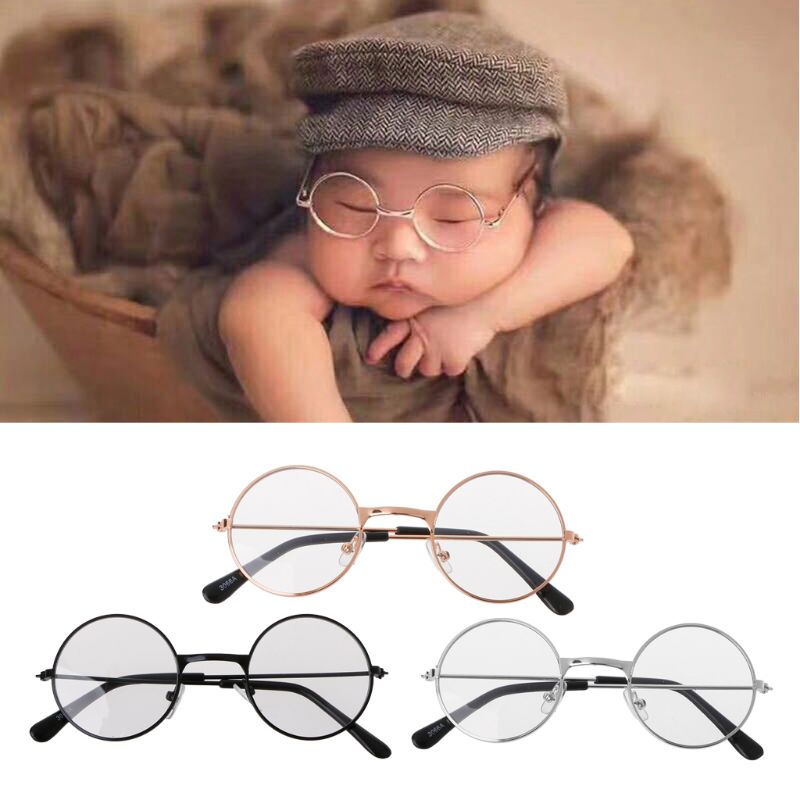 -né bébé filles garçons lunettes plates accessoires de photographie Gentleman Studio ShootQX2D