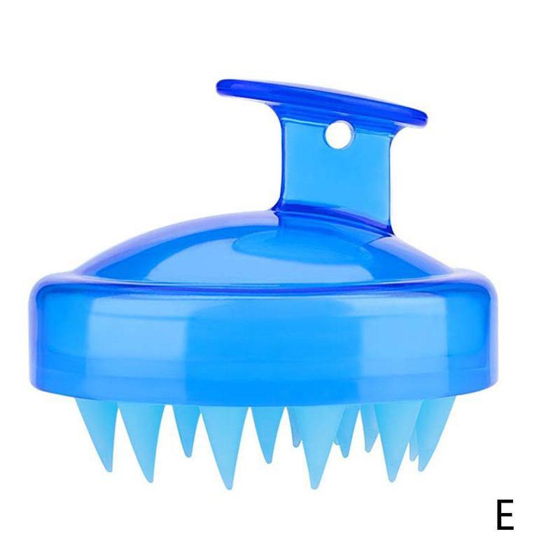 Handheld Siliconen Hoofd Massage Borstel Zacht Haar Hoofdhuid Borstel Wassen Kam Borstel Siliconen Wassen Massage Borstel Beauty Tool: E
