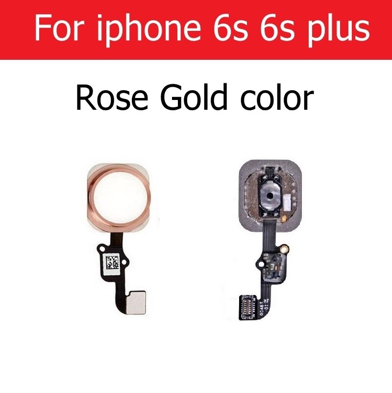 Home Button Flex Cable Assembly For iPhone 5S SE 6 6s 7 8 Plus Home Button Screen On Contral Flex Cable Replacement Repair Parts: For 6s 6sp Rose gold