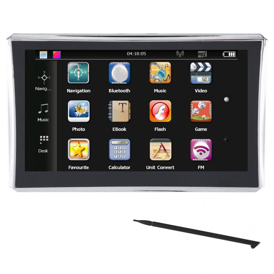 7 Inch Touch Screen Car Navigator GPS Navigation 256M 8GB FM Bluetooth Car GPS Navigation with Europe Map