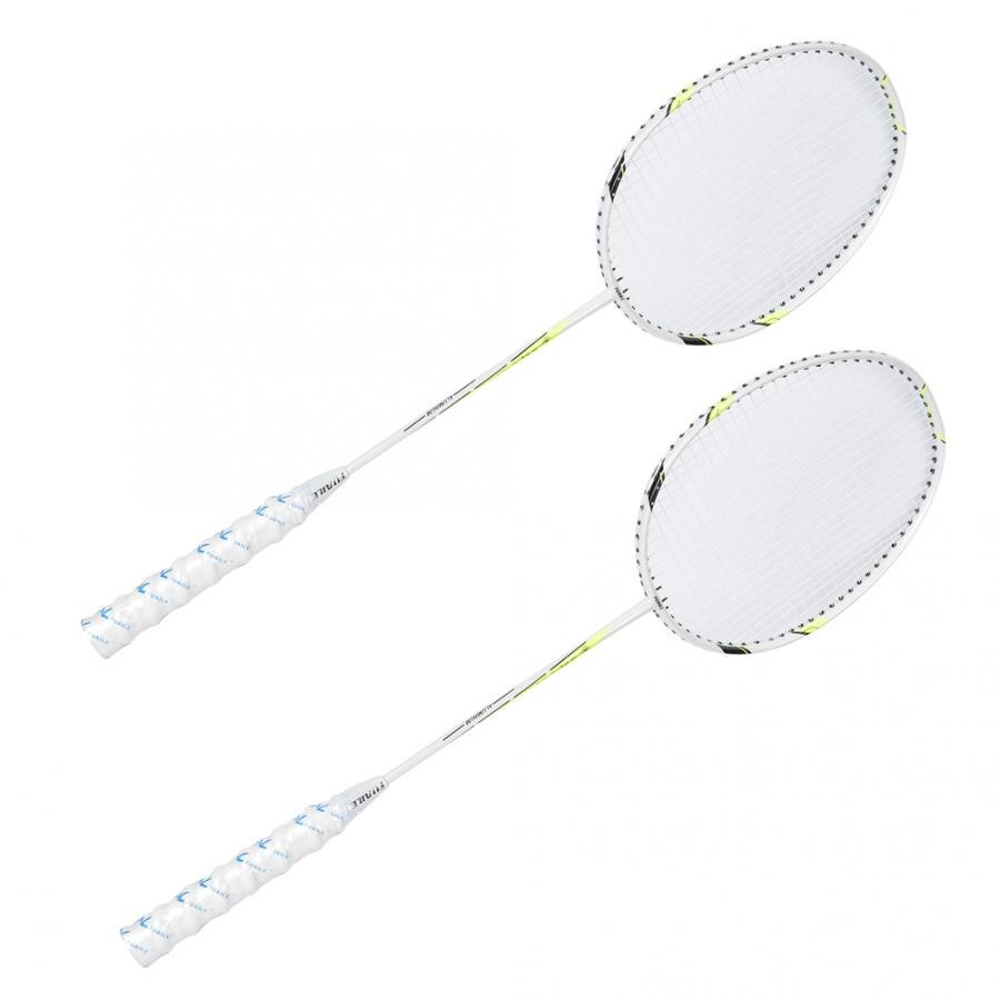 Badminton Rackets Aluminum Alloy Badminton Racket High Elasticity Indoor Outdoor Sports Training Racquet with Anti-skid Handle