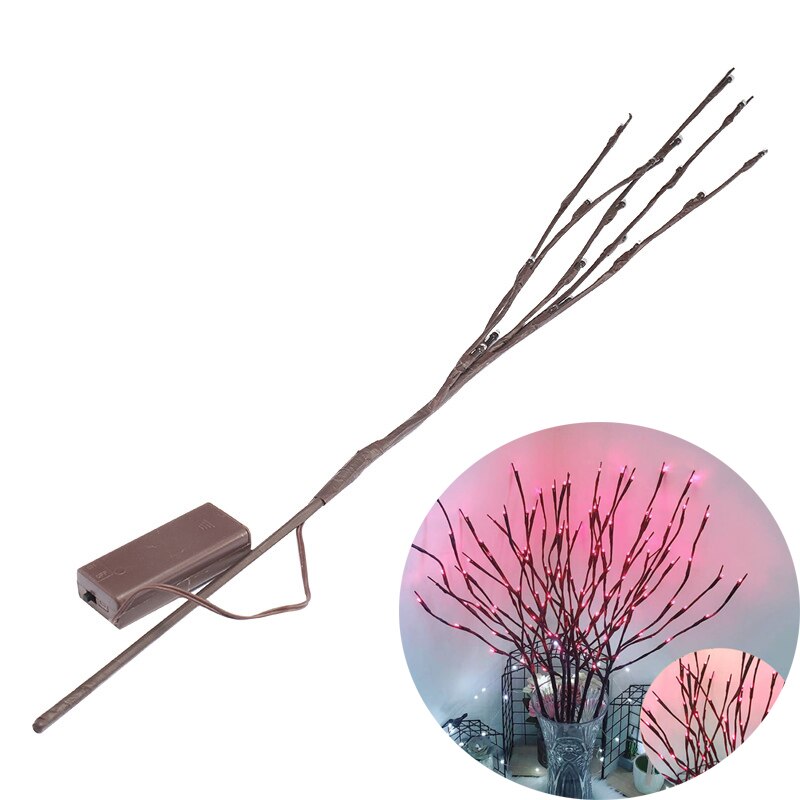 Simulation Tree Branch 20 LED Light String Christmas Decorations for Home Decorations Year's Decor: D