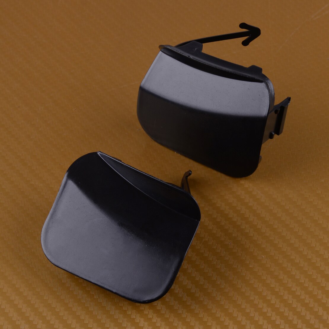 Cubierta de ojo de gancho de remolque de plástico para parachoques de coche izquierda y frontal derecho beler compatible con Toyota Highlander