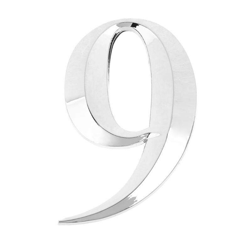 5cm House Numbers 0 to 9 Adhesive Door Stickers Sign for Office Apartment Hotel