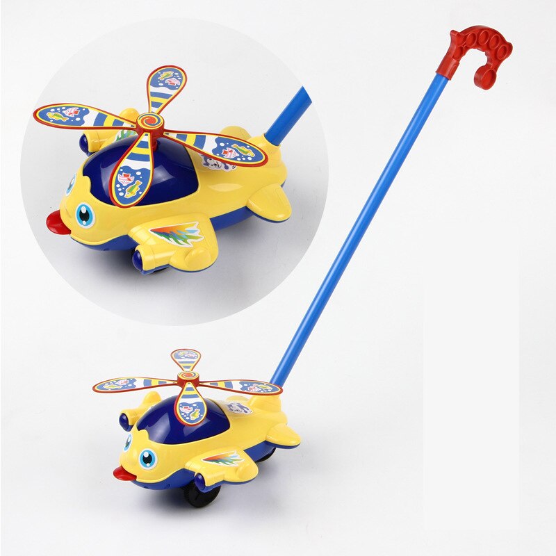 Baby Hand Push Pull Peuter Speelgoed Kinderen Enkele Plastic Wandelwagen Kinderen Motoriek Hand-oog Coördinatie Onderwijs Lopen