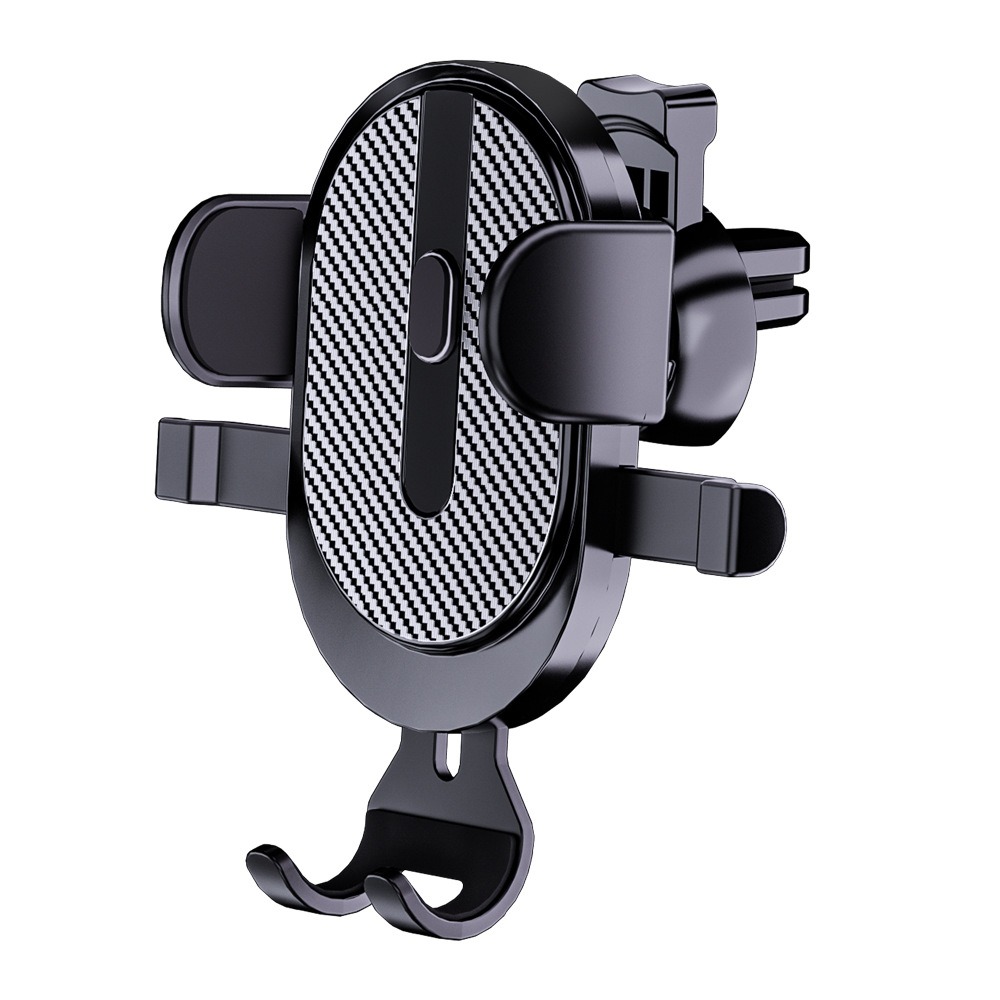 Suporte universal para celular para carro, painel multifuncional, gps, navegação, ventilação de ar, suporte com ventosa, suporte para carro: Preto