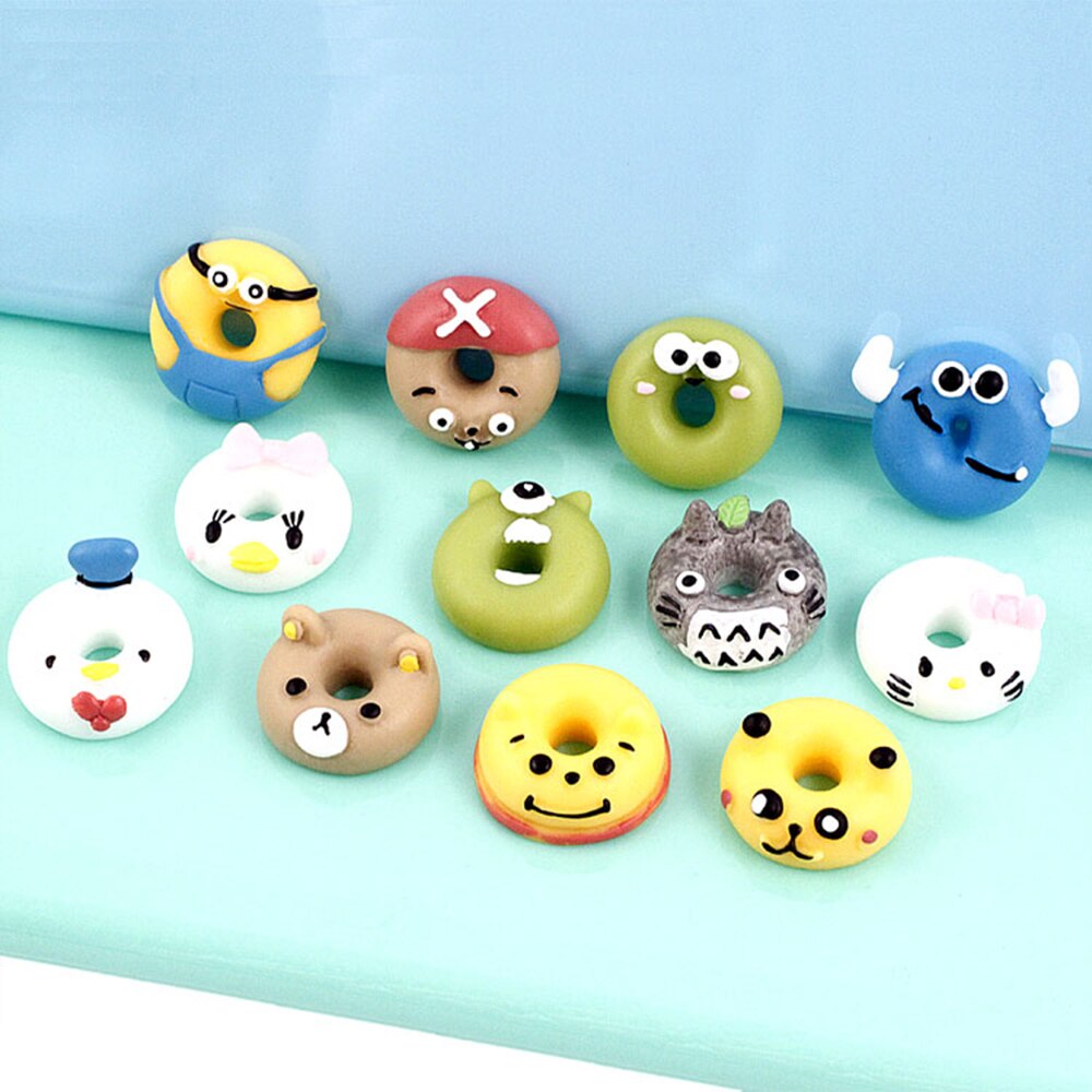 Donut Ergänzungen Charms für Schleim DIY Candy Polymer Füllstoff Hinaus Schleim Zubehör Spielzeug Lizun Modellierung Ton Kit für Kinder