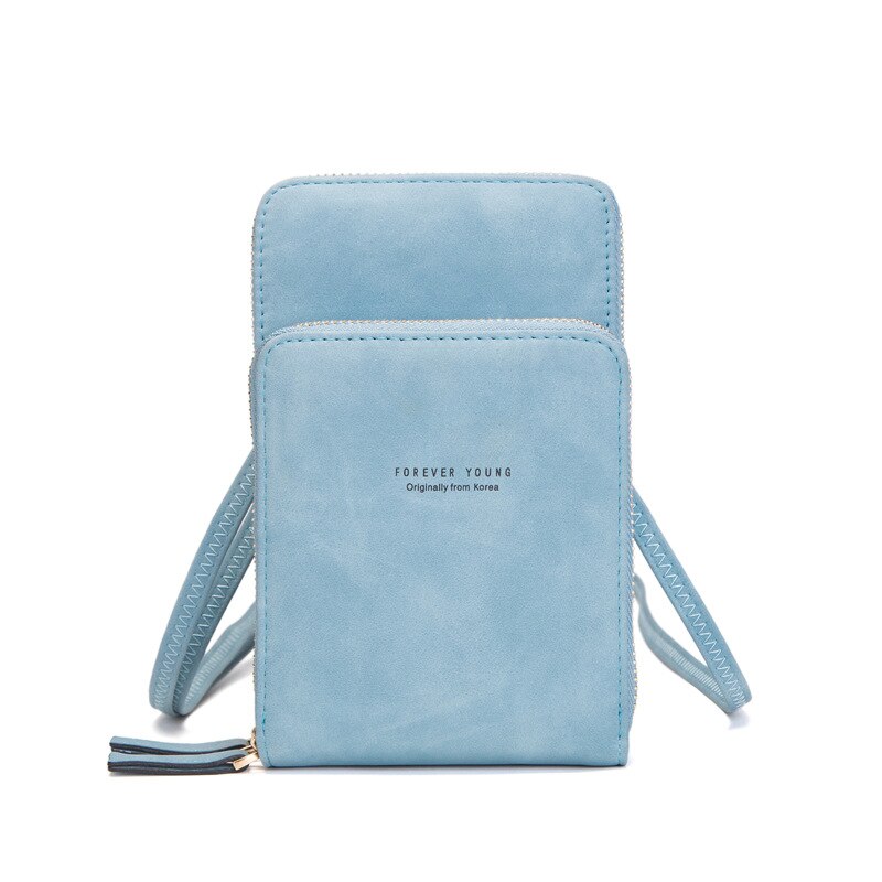 Crossbody Cell Phone Shoulder Bag Cellphone Bag Daily Use Card Holder Mini Summer Shoulder Bag for Women Wallet: A-Light Blue