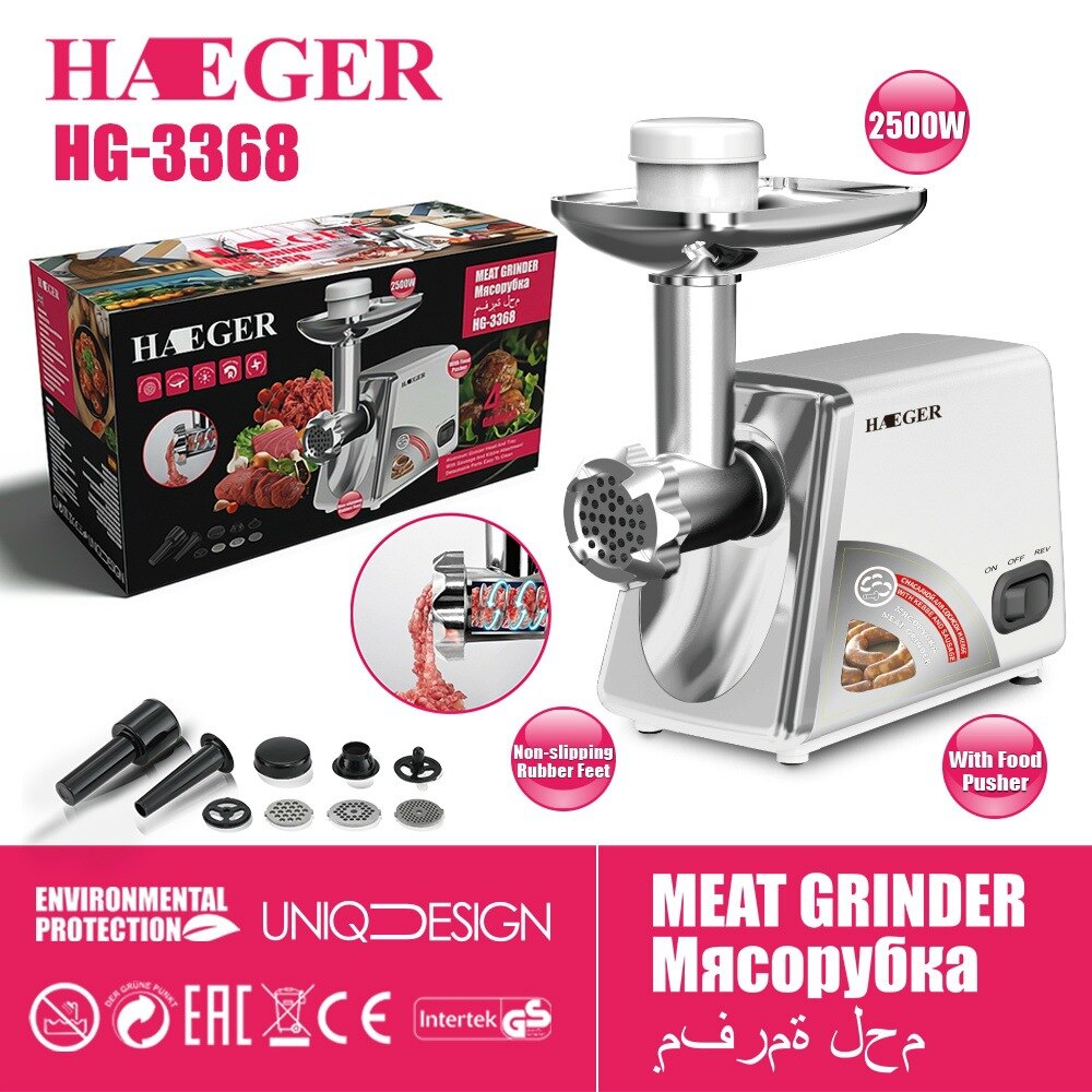 Misbruik Misverstand marmeren Haeger 220V High Power Huishoudelijke Kleine Vleesmolen Mixer Hg-3368 –  Grandado