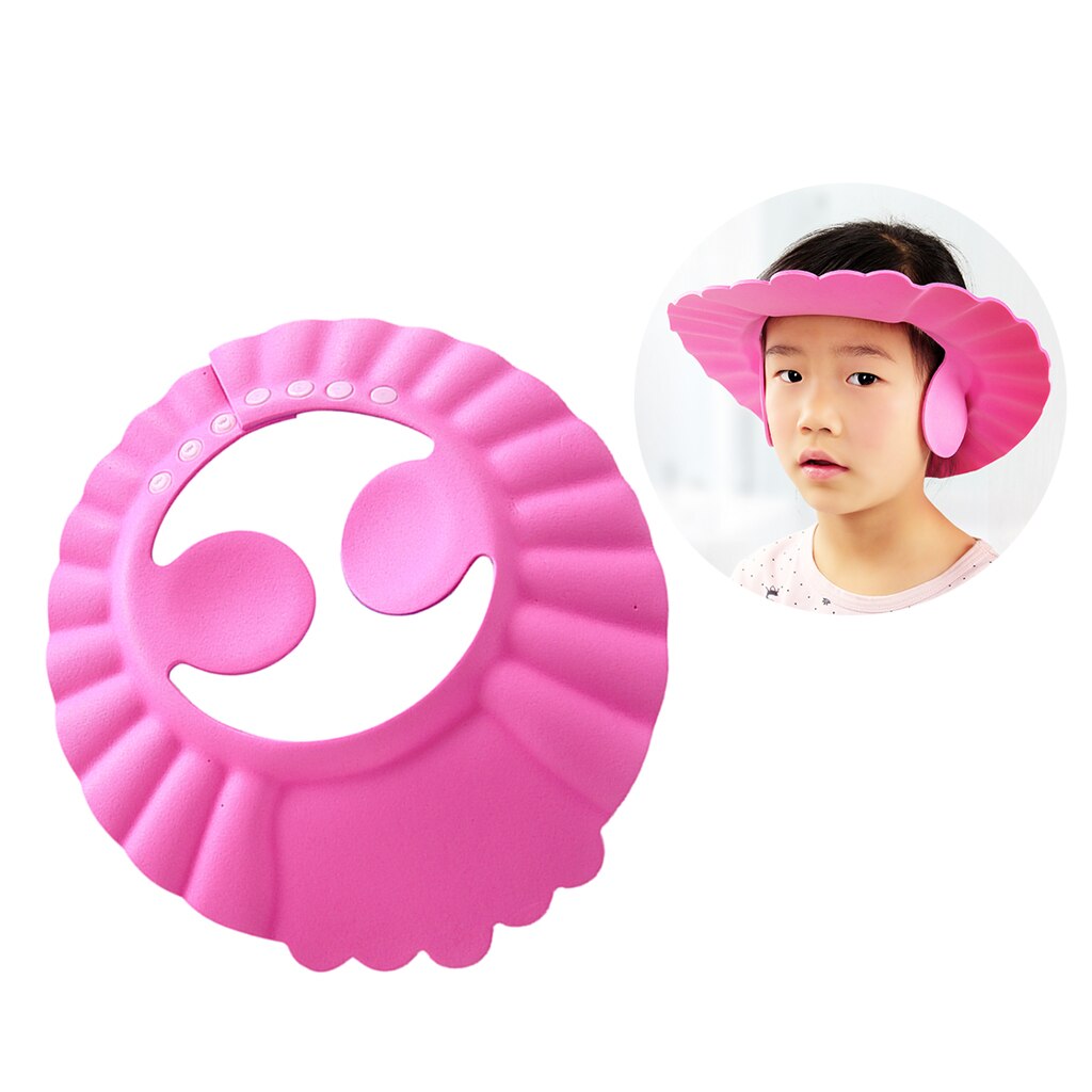 Gorro de baño suave para bebé, protección de PEVA, accesorios de Ducha