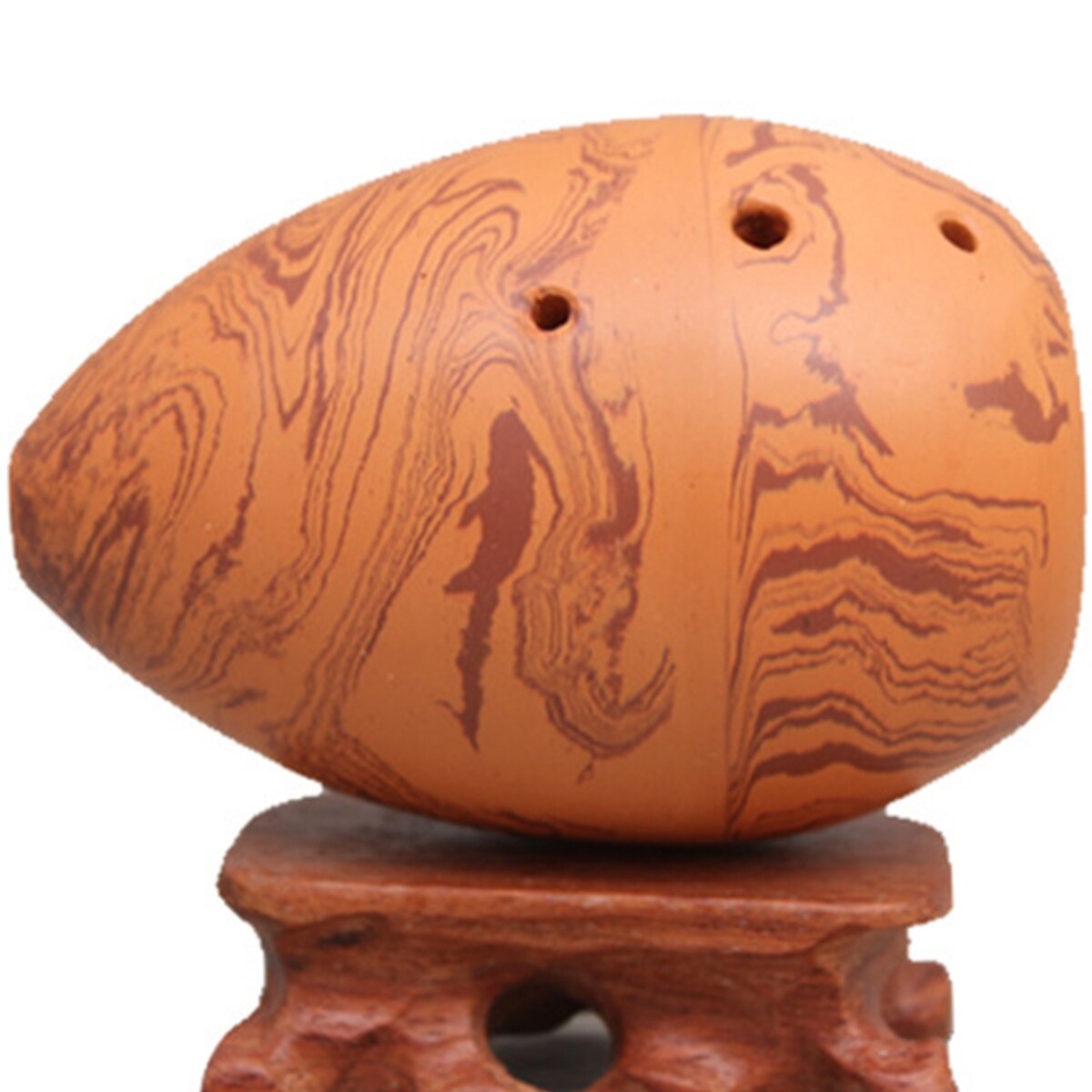 Xun-instrumento Musical de cerámica para principiantes, arcilla antigua de 8 agujeros, pulido a mano, Ocarina China