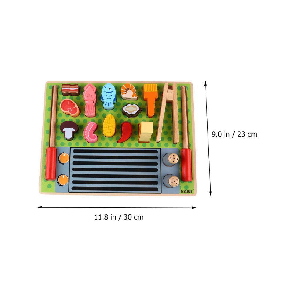 1 set houten kleurrijke imitatie-grappige grappige speeltjes voor meisjes en jongens