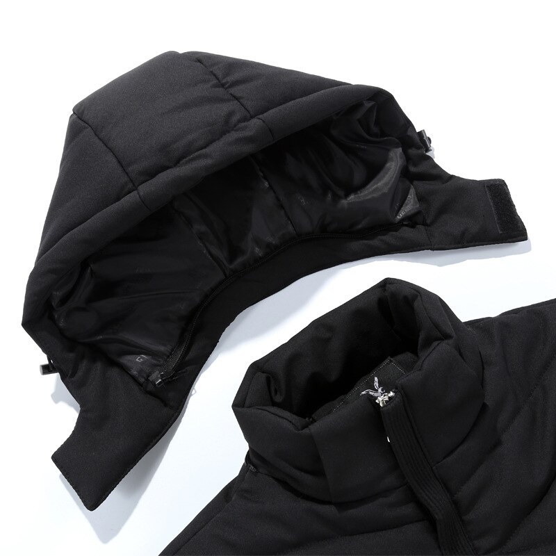 Winter heren jas korte overjassen heren kepi afneembare capuchon jas parka heren roupas heren dikke warme jas kleding jeugd
