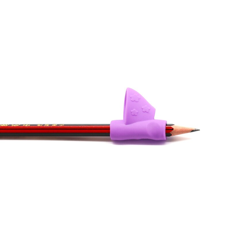 3 unids/set Portalápices para niños herramientas de silicona de dos dedos herramientas de corrección ergonómica de la postura agarre del lápiz agarre de la ayuda para escribir
