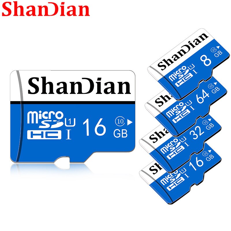 Shandian Originele Smart Sd Class10 Tot 95 Mb/s Smartsd 128Gb/64Gb/32Gb/16gb Klasse 10 Tot 80 Mb/s Voor Telefoons Camera 'S