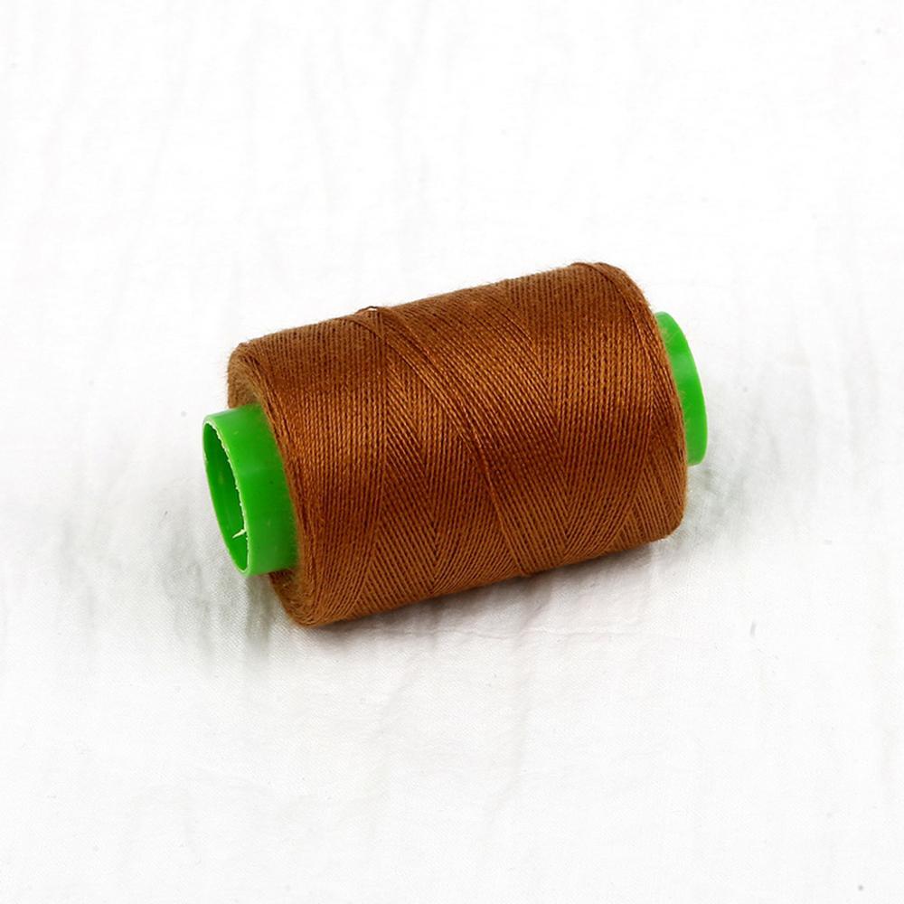 Fils à coudre multicolores à haute ténacité | Broderie, pour Machine en coton, fil à coudre artisanal, fournitures de couture, accessoires Patch: Light Brown