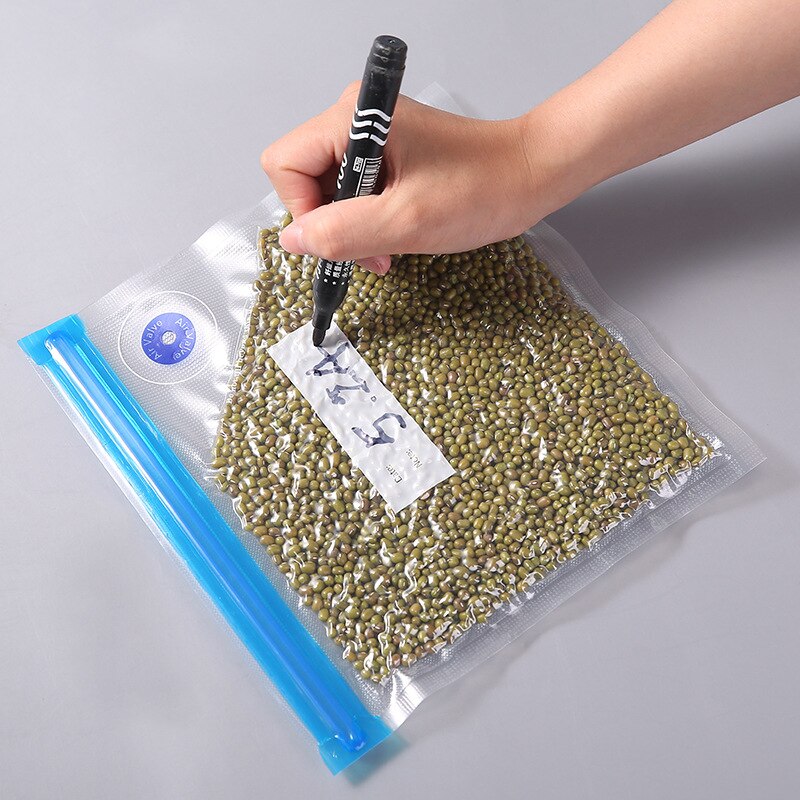 Sacco sottovuoto aria compressa riutilizzabile conservazione degli alimenti gamma di estrazione dell'aria borsa per alimenti cotti borsa per conservazione fresca cucina ecologica