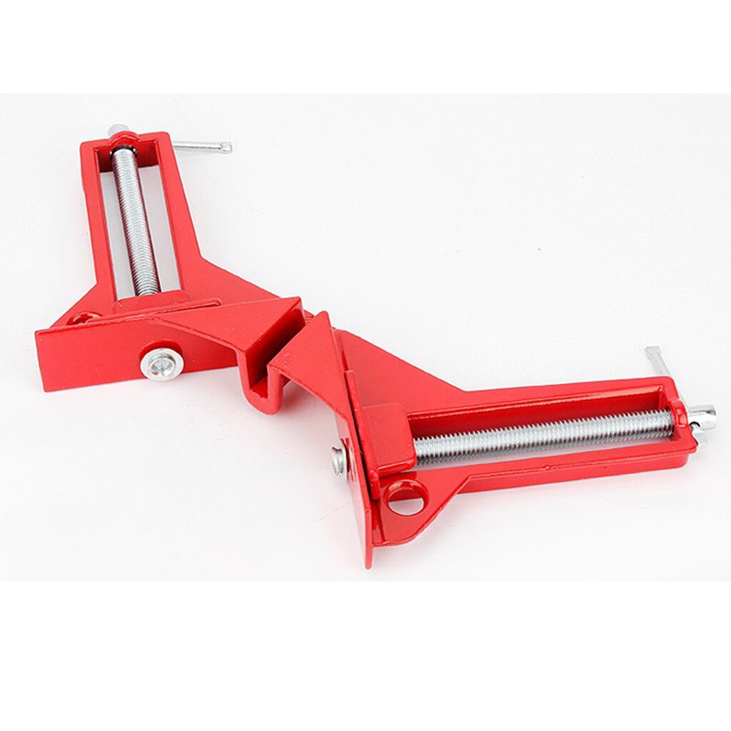 90 Degrees Right Angle Miter Corner Clamp 3" Capacity Picture Frame Jig Red