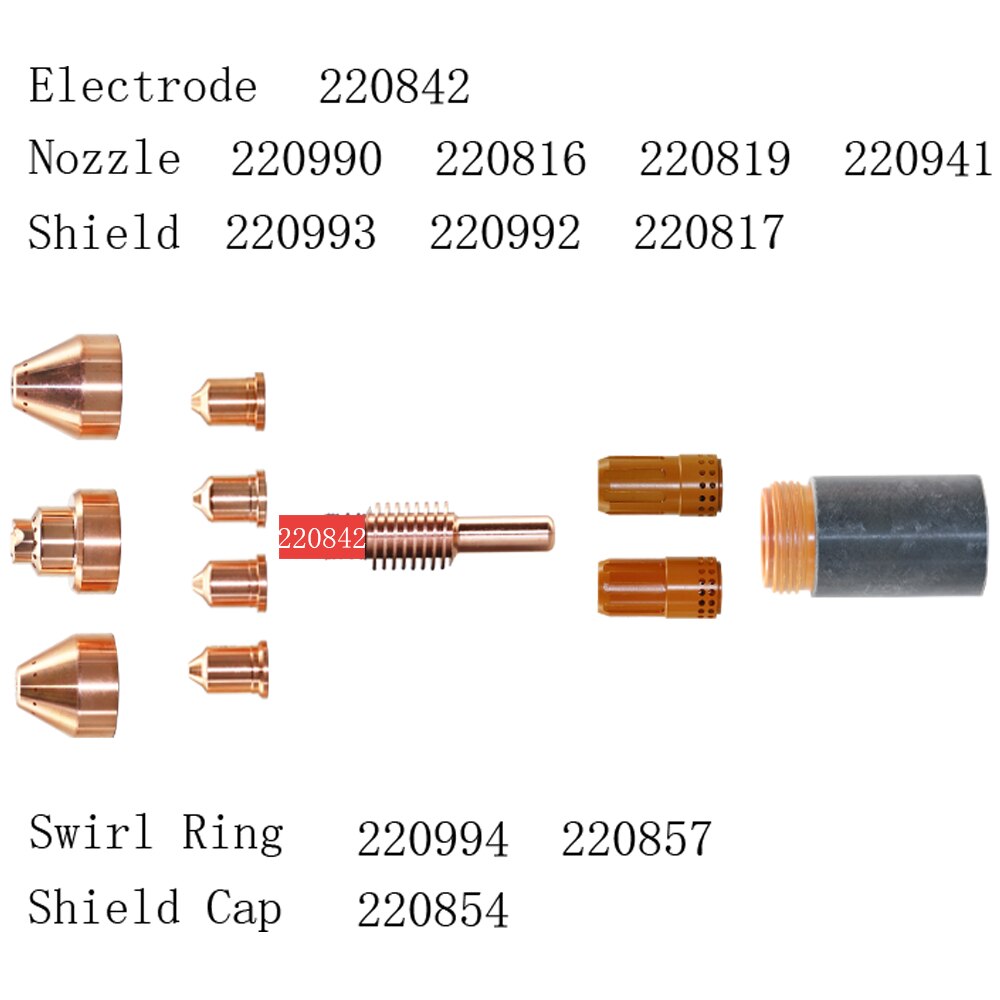 220842 elektroden 15 stuks spuitmonden 220816 220990 220941 220817 220993 220994 220857 220854 220953