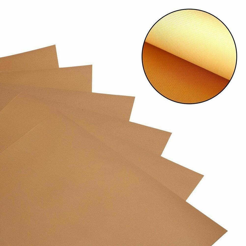 BBQ Grill Mat Copper Non-stick Barbecue Baking Liners Cooking Clean Sheets Easy Reusable PTFE Bakeware Sheet J1K9