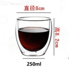 Vasos dobles, tazas de café, aislamiento para bebidas, vidrio de doble pared, taza de té, artículos para beber, tazas de cocina para el hogar