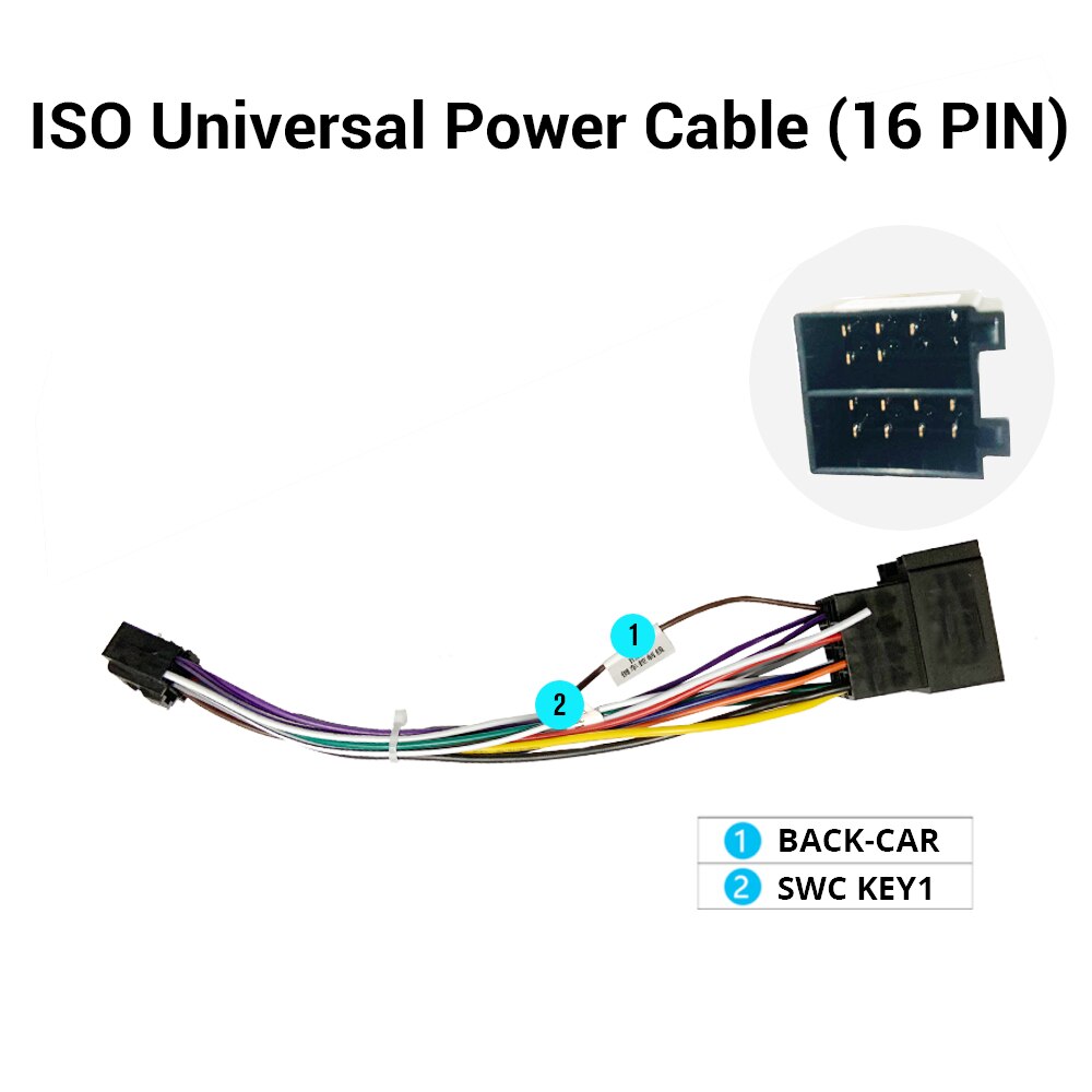 Tiebro Microfoon Usb Gps Achteruitrijcamera Rca Uitgang Aux Sim Card Slot Radio Converter 16 Pin 4G Power kabel Voor Auto Navigatie: ISO