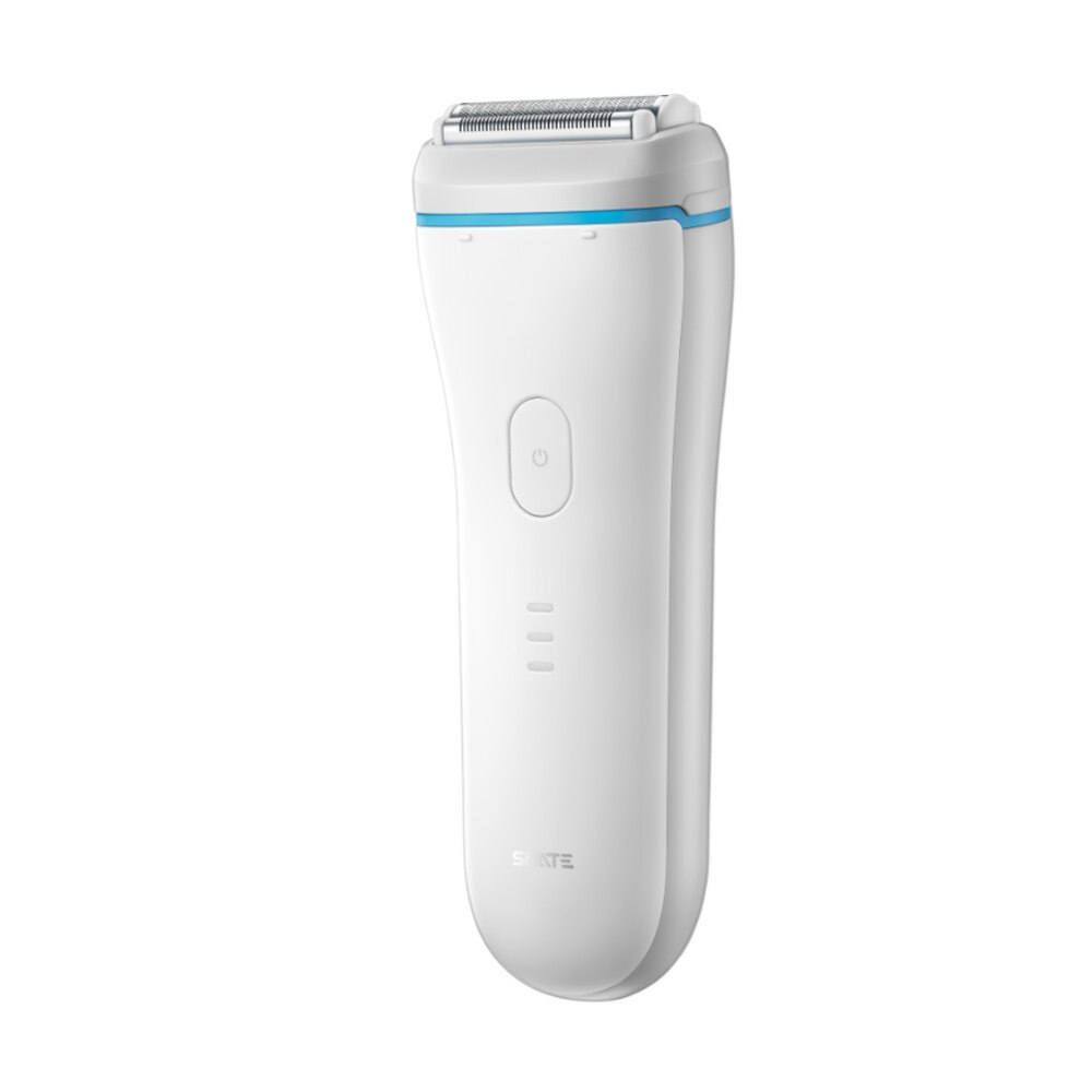 Nueva máquina de afeitar eléctrica para SMATE ST-W382, máquina de afeitar portátil para hombres, resistente al agua Afeitadora eléctrica, cabezal cortador magnético para hombre: Blanco