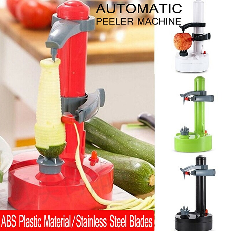 Multifunction Kitchen Accessories Electric Peeler Automatic Fruit Vegetables Peeler Three Spare Blades Potato Peeling Machine