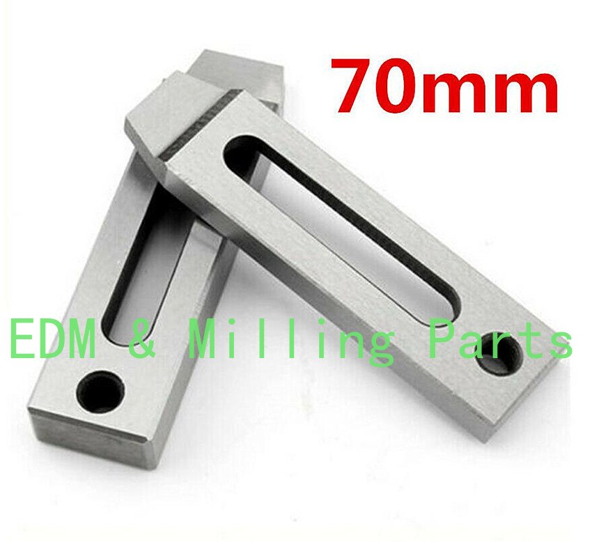 2pcs Wire EDM Stainless Jig Holder For Clamping 70x22x12mm Or 70x22x8mm M8 Thread CNC Machine Part