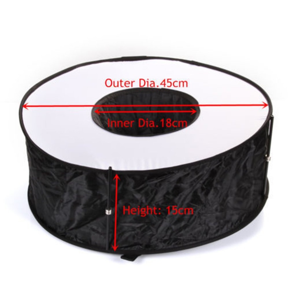 Anneau Softbox Speedlight Style rond Flash lumière tirer boîte souple pliable doux Flash lumière diffuseur caméras