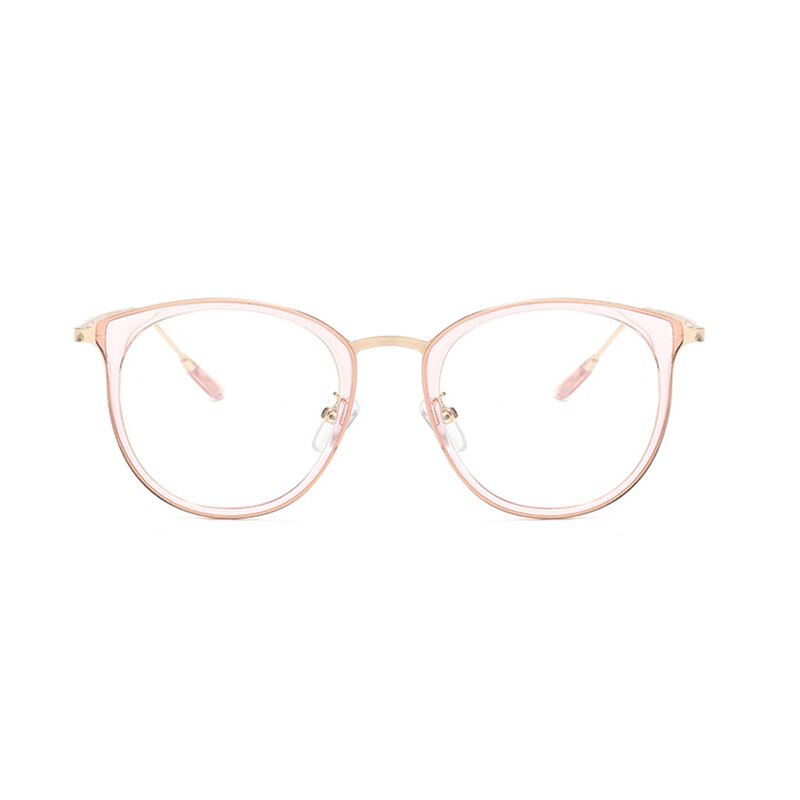 Ovza rektangelbriller med gennemsigtig brilleramme kvinder optisk ramme mænd s5003: Lyserød