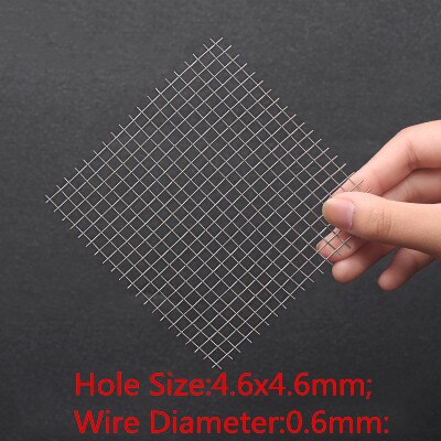 1 Stck, Fenster Gittergewebe Vorderseite Fix Gittergewebe Universal- Reparatur Leisten Stoßstange Edelstahl Kühlergrill Filter Netz, 100cm Breite * 100cm Länge: 4.6x4.6mm Loch