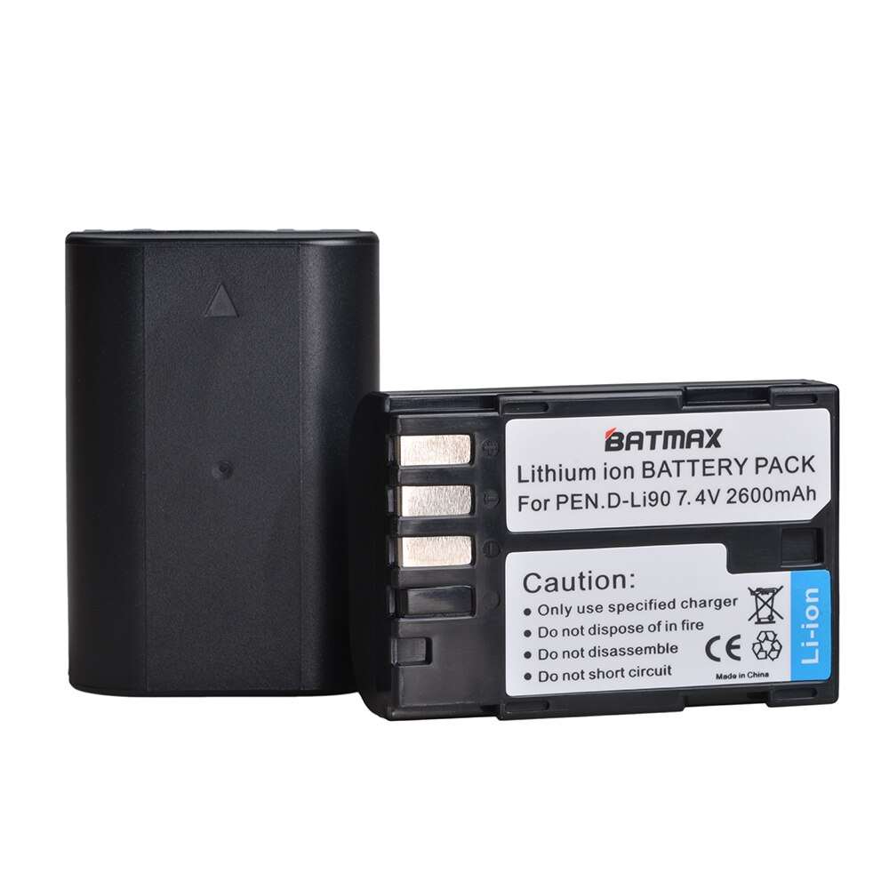 1Pc 2600 Mah D-LI90 DLI90 D LI90 Batterij Voor Pentax 645 645D 645Z K-1 K-01 K-3 K-5 K-5D K-5IIs k-7 K-7D K1 K01 K3 K5 K5D Ii 2