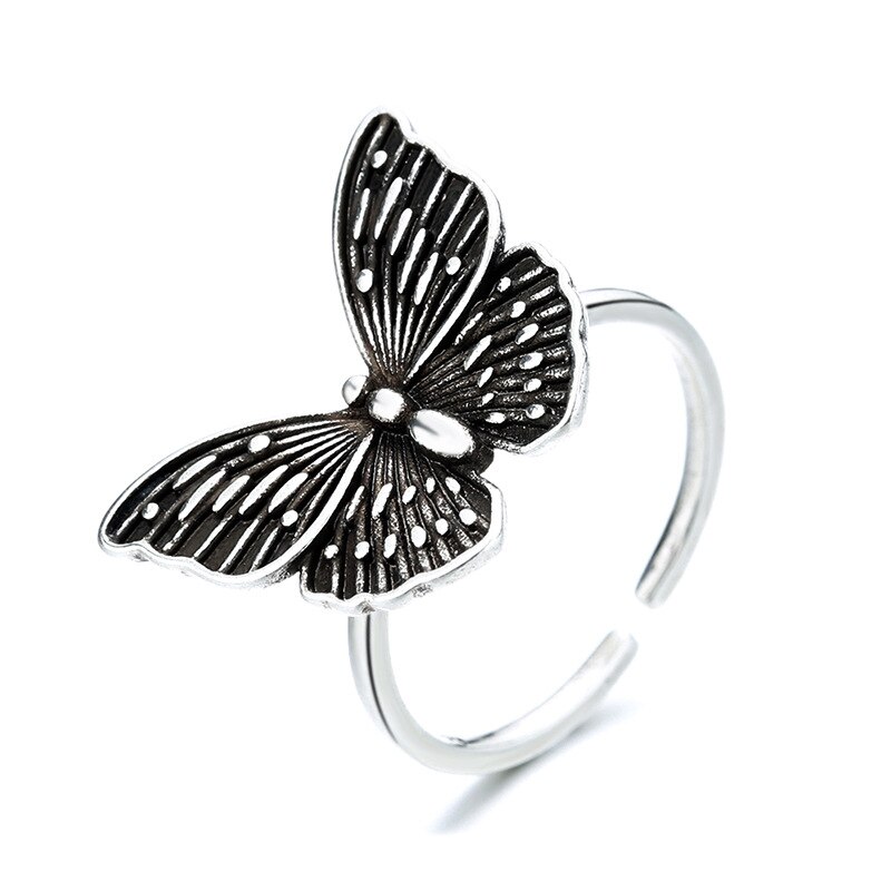 Punk Schmetterling Ringe für Frauen Männer Retro Antike Finger Ring Party Schmuck NEUE: 1