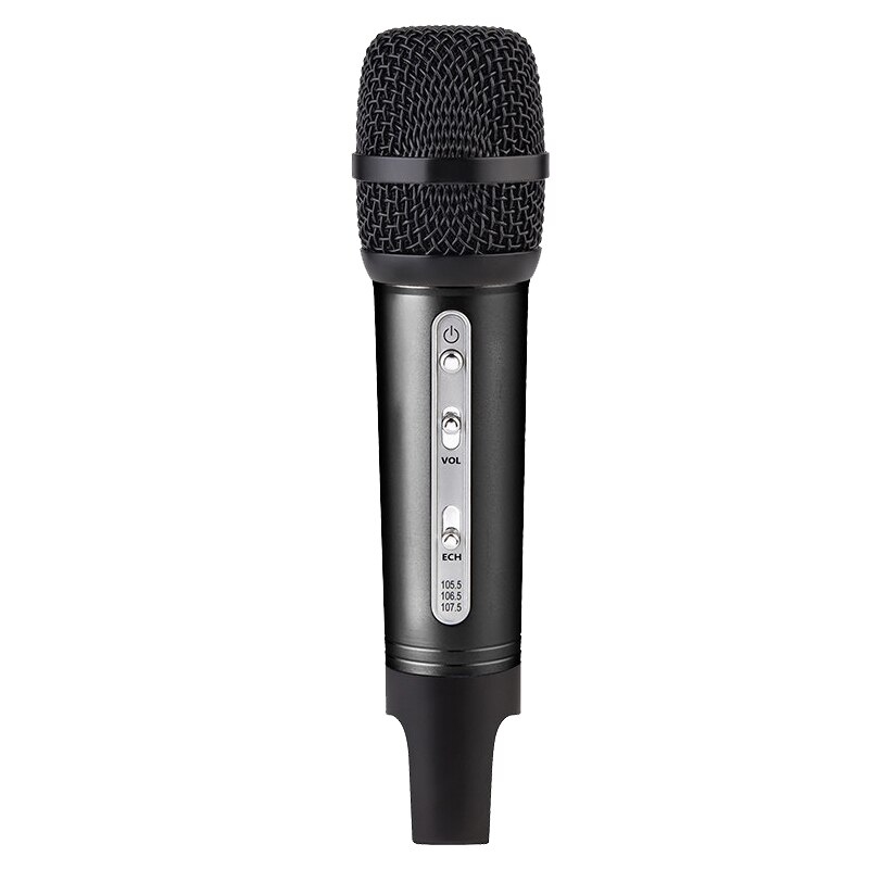 Wired Car Radio Microphone Bluetooth Wireless Karaoke Home Studio Handheld Computer Capacitive Car Microphone: Black