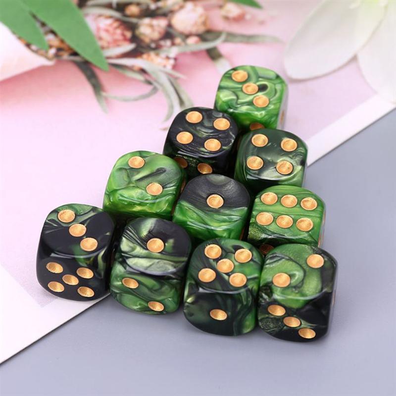 25 Stuks Polyhedral Acryl Dobbelstenen 6 Zijdig Game Dice Set Tafel Games Accessoires